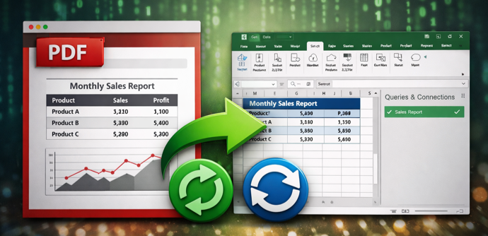 How to Import PDFs into Excel and Auto-Refresh Data Using Power Query