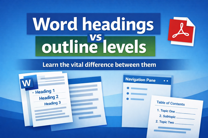 Why Microsoft Word Headings Often Don’t Work the Way You Think (Understanding Headings vs. Outline Levels)