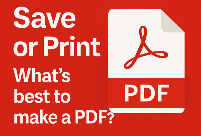 Save or Print to PDF: Best Methods Explained