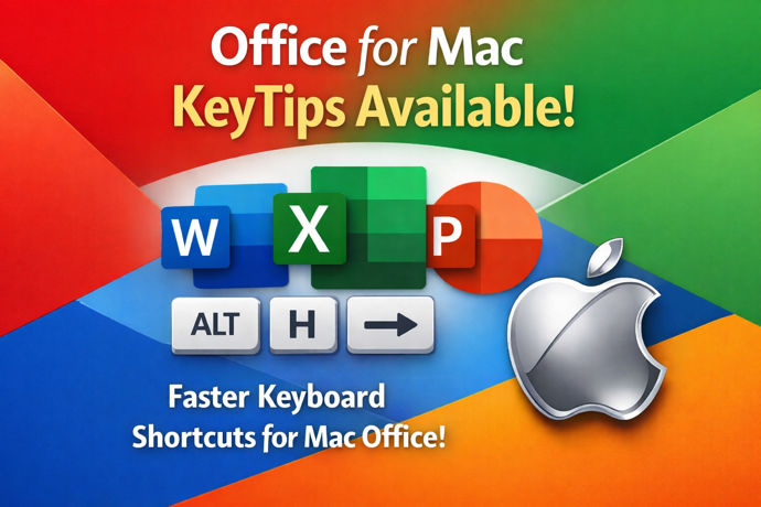 Office for Mac has KeyTips: Faster Keyboard Navigation