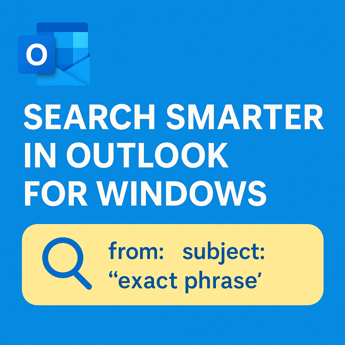 Mastering Search in Outlook for Windows