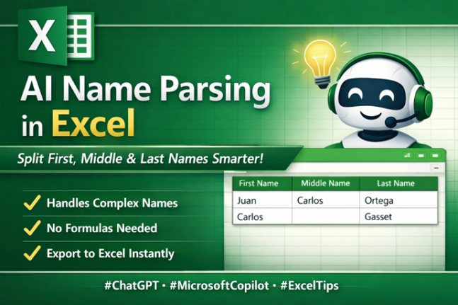 Name Parsing: Smarter AI Way to Split First, Middle & Last Names